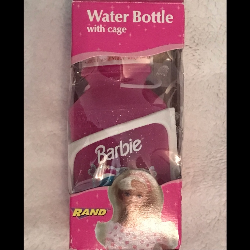 Barbie Water Bottle with Cage for Bicycle - New in Box